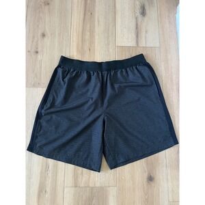 LEG3ND Mens Athletic Shorts Gray Space Dye Gym Workout Pockets Size L
